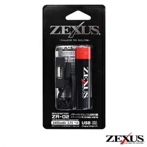 ZEXUS ZR-02 リチウムイオン充電池